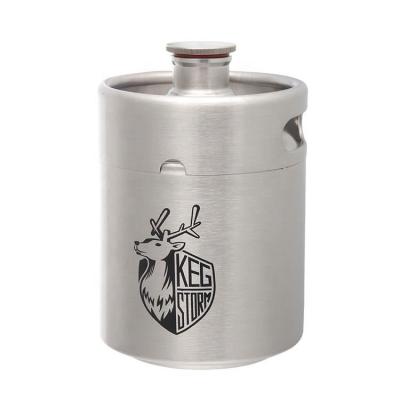 China Reusing Stainless Steel Mini Keg Keg With Growler 64 Ounce, Brewy Bat 2 L Keg, Baby Beer Craft Beer Container for sale