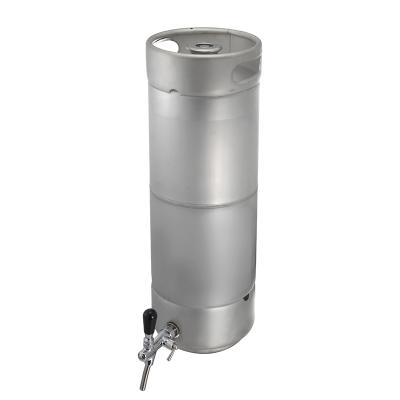 China SUS304 15l mini draft beer shaker beer keg slim keg with tap dispenser for sale