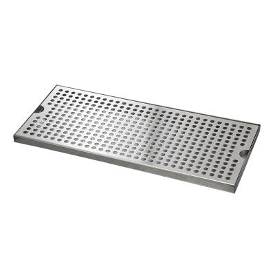 China Hot Sale 2021 Stocked Stainless Steel Rectangle Beer Coffee Drip Tray for sale