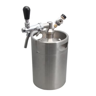 China Hot Selling Eco-friendly Stainless 5l Beer Keg, Ball Lock Beer Dispenser Keg for sale