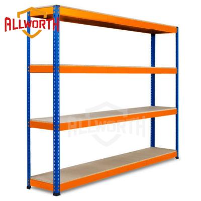 China Heavy Duty Boltless Shelving Corner Corrosion Protection Garage 5 Layers , Boltless Rack for sale