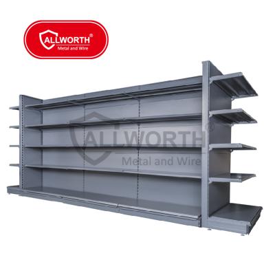 China Single Sided Retail Double Sided Perforated Supermarket Shelving for sale