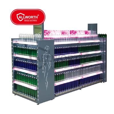 China Single Sided Display Island Supermarket Racking for sale