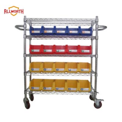 China Sustainable Utility Plastic Bin Shelving Rack for sale