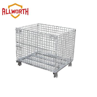 China Q235 1000*800*840 Steel Wire Stacking Cage for sale