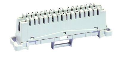 Chine Module de couronne de LSA de 8 paires/module vertical UL94-V0 YH-6036 1 002-00 de connexion de couronne de support à vendre