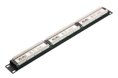 China Tipo horizontal rápido tipo YH4009 del puerto 1U 19inch amperio Tyco del panel de remiendo de la red de Ethernet de Cat5e UTP 24 de IDC en venta