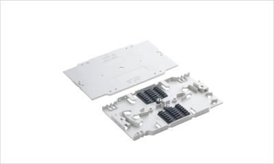 Chine Plateau empilable de plateau de épissure optique de fibre de 12 ABS de noyau/épissure de fusion avec la fente YH1024 de douille à vendre