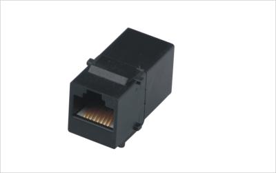 China Trapezfehler-Jack Inline-Koppler des Frontplatten-Telekommunikations-Modul-Cat5e Rj45 zu verkaufen