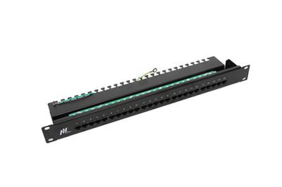 China FTP UTP Blank Patch Panel , 24 Port Cat5e Patch Panel With Cable Manager YH4020 for sale