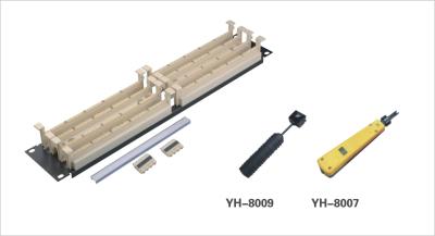 China El panel el panel/110 de remiendo de remiendo de la fibra óptica de Etherne para la cruz de bloqueo 110 conecta el sistema YH4022 en venta