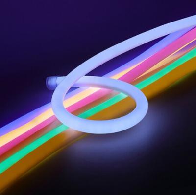 China Outdoor Led LANDSCAPE Diffuser Profile Round Flexible Silicone Socket Rubber Hose Tube For PCB 10mm Led Neon Strip Light for sale