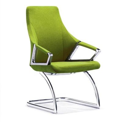 China GS-G1902A Luxury Modern Comfortable Fabric Hotel Chair With Chrome Cantilever Base for sale