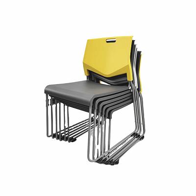 China School Classroom Stackable Canteen Project Plastic Kids Chairs Stackable Dining Chair for sale