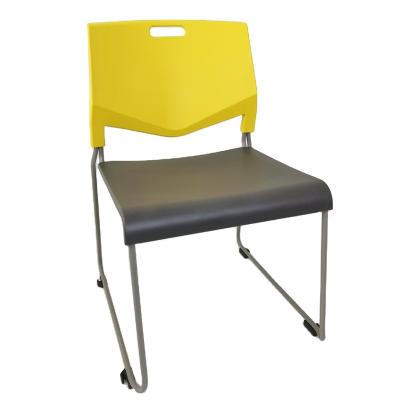 China School Hospital Stackable Project All Plastic Stackable Dining Chairs With Connected Function for sale