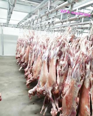 China Customized Slaughter Line Sheep Slaughtering Carcass Processing Manual Haul Rail For Sheep Livestock Slaughterhouse Equipment for sale