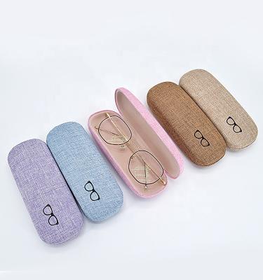 China Fashion And Luxury Custom Protector Fabric Hard Iron Glass Eye Case for sale