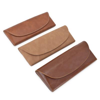 China Fashion And Luxury PU Glasses Packaging Pouch High Quality Leather Optical Case Sunglasses Case for sale