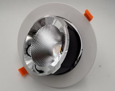 China 50w 5000lm LED Gimbal Downlight With External Isolated Driver 230mm Cutout 210mm Rotatable for sale