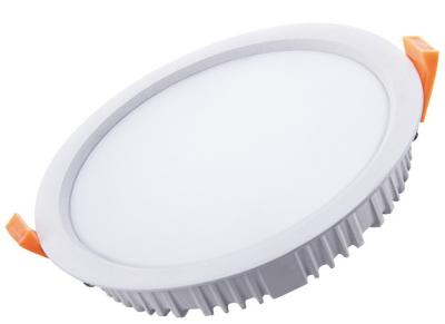 China Diameter 225mm Led Recessed Downlight Fixture , Frosted Cover Indoor Ultra Thin Led Downlights for sale