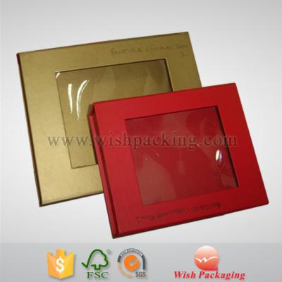 China Recycled Materials Clear Film Face Window Patched Box for sale