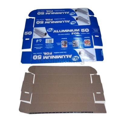 China Biodegradable Aluminum Foil Metal Zigzag Paper Cardboard Box for sale