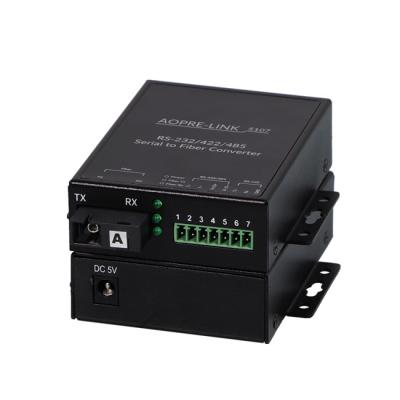 China FTTH 2 Channel RS485/1 Channel RS422/1 Bidirectional Data ChannelRS232 Fiber Singlemode Serial Optical Converter for sale