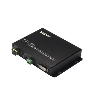 China 4K@30hz DVI Fiber Optic To LC SFP KVM Converter Single Mode 1 Core 20KM Core 20KM Support RS232/EDID/USB DVI Fiber Optic Supplement AOPRE-LINK6610 for sale