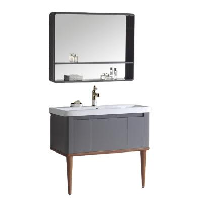 China Modern Wall Mounted PVC Bathroom Wash Basin Cabinet Modern Bathroom Vanity Cabinet for sale