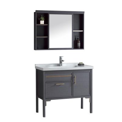 China Modern Nordic Style Wall-hung Bathroom Cabinet Vanity With Large Storage Space On Promotion for sale