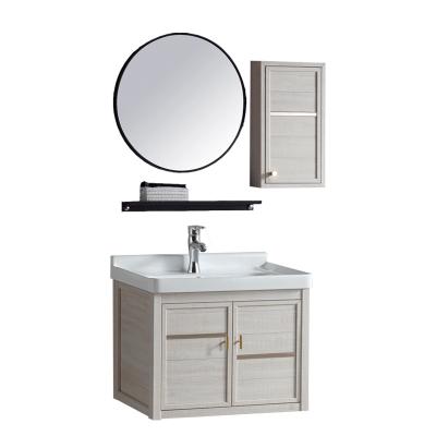 China Chaozhou Factory D60Y Modern Aluminum Vanity Bathroom 700mm POLISHED 28 Inch High Quality Bathroom Cabinet for sale