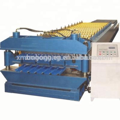 China Building Material Shops Double Layer Roofing Machine Double Layer Roof Panel Machine Double Tier Forming Machine for sale