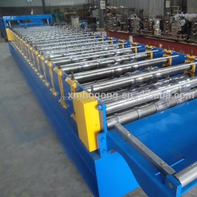 China Building material stores cover panel machine wall cladding panel machine trapezoid roof machine for sale