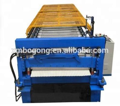 China Building Material Shops Corrugated Sheet Making Machine Roof Tile Forming Machine for sale