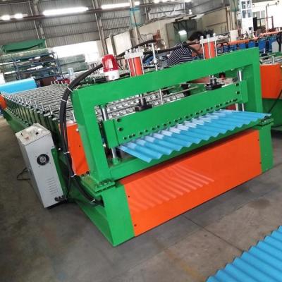 China Hotels Corrugated Metal Roofing Sheet Roll Forming Machine for sale