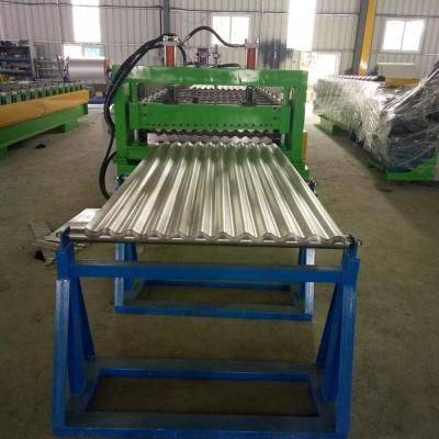 China Building Material Stores High Speed ​​Corrugated Sheet Metal Roof Panel Roll Forming Machine for sale