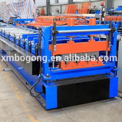 China Building material stores galvanized sheet metal floor decking tile making roll forming machine for sale for sale