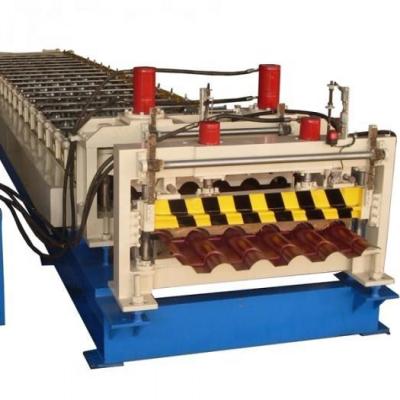 China Building Material Shops Tile Roof Metal Glazed Panel Roll Forming Machine Best Selling for sale