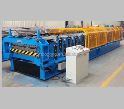 China Building Material Shops Double Layer Coating Sheet Making Machine Double Level Roofing Machine for sale