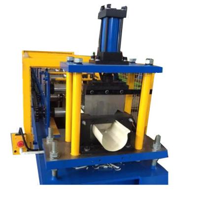 China Building Material Shop Galvanized Metal Sheet Square Downspout Pipe Roll Forming Machine for sale