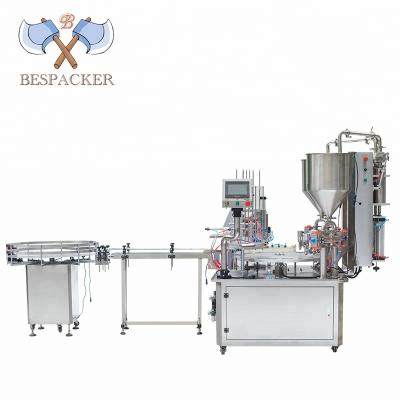 China Hot Selling Cheap Beverage Mineral Water Cup Filling And Sealing Machine Best Price Juice Yogurt Cup Sealing Machine for sale