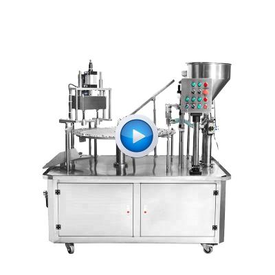 China Stainless Steel Automatic Liquid Cup Beverage Filling And Sealing K Cup Machine Mineral Water Filling And Sealing Machine for sale