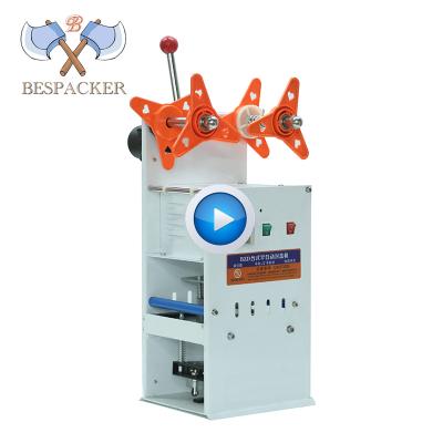 China CLOTHING Bespacker BZD-95 Manual Plastic Cup Sealer Sealing Machine for sale