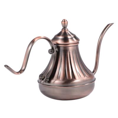 China Viable pour over coffee kettle, stylish stainless steel drip pot for pouring coffee and tea for sale