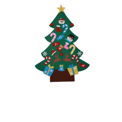 China Chirstmas Tree Decorations Power Felt DIY Christmas Gifts Toys Christmas Tree For For Kids Door Hanging for sale