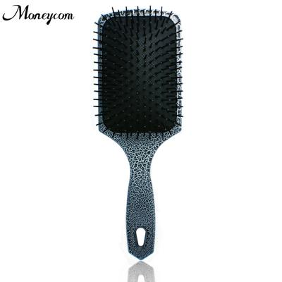 China 2022 Hot Sale Custom Cushion Sapphire Self Cleaning Anti-slip Brush Paddle Hair Brush Paddle Detangling Brush for sale