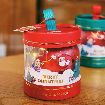 China Wholesale High Quality Recycled Materials PVC Christmas Paper Gift Box Cookie Chocolate Tissue Packaging Box for sale