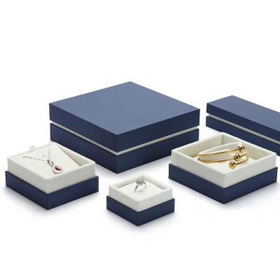 China Professional jewelry production of custom-made logo ring paper cardboard necklace handmade jewelry box for sale