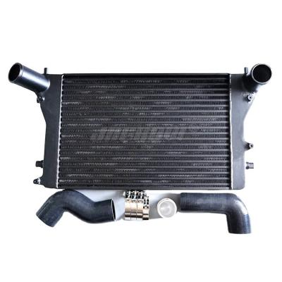 China 6061 or 3003 black aluminum bar and plate intercooler kit for vw golf gti mk5 golf 6 for sale