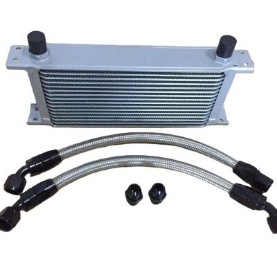 China Aluminum Motorcycle Engine Cooling System Oil Cooler Kit For Suzuki for sale